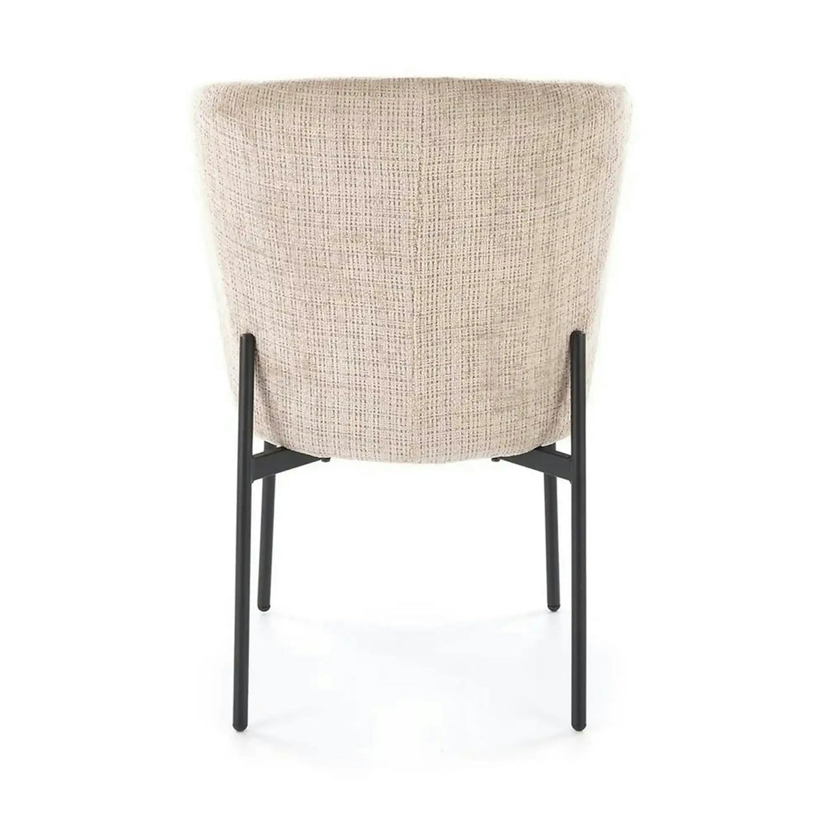 Scaun K590, bej - Cremona 14, stofa catifelata/otel, 55x66x80 cm