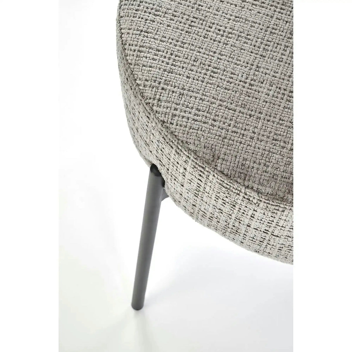 Scaun K590, gri - Cremona 96, stofa catifelata/otel, 55x66x80 cm