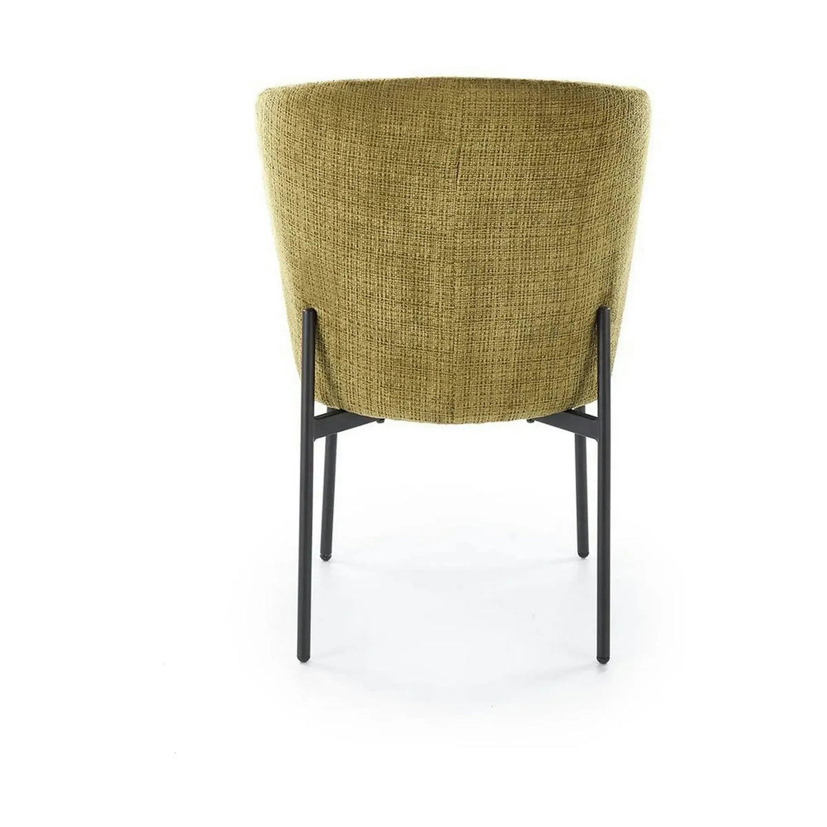 Scaun K590, verde olive - Cremona 38, stofa catifelata/otel, 55x66x80 cm