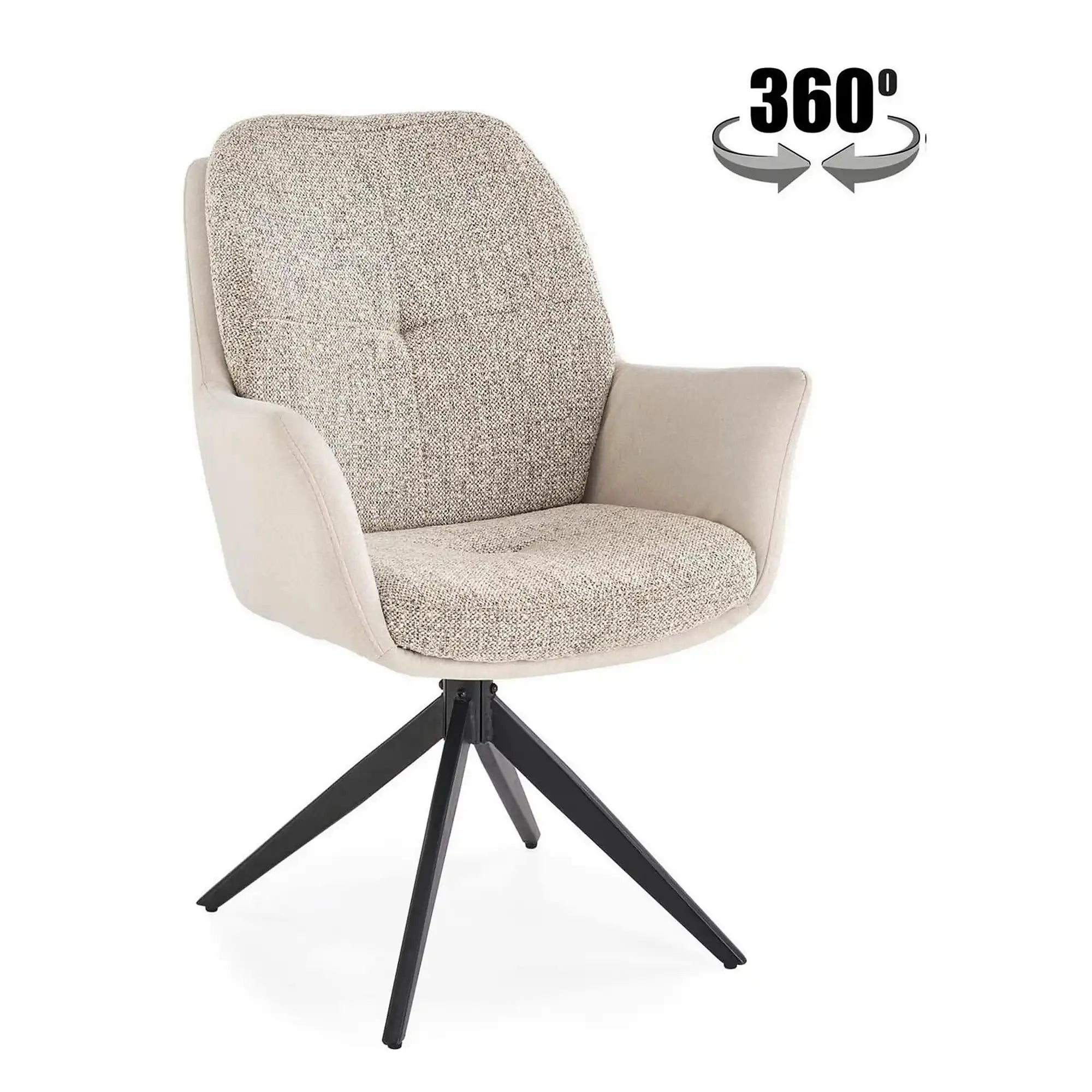 Scaun K591, gri deschis/negru, stofa clasica/otel, 65x73x94 cm