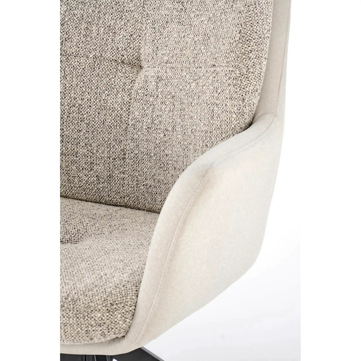 Scaun K591, gri deschis/negru, stofa clasica/otel, 65x73x94 cm