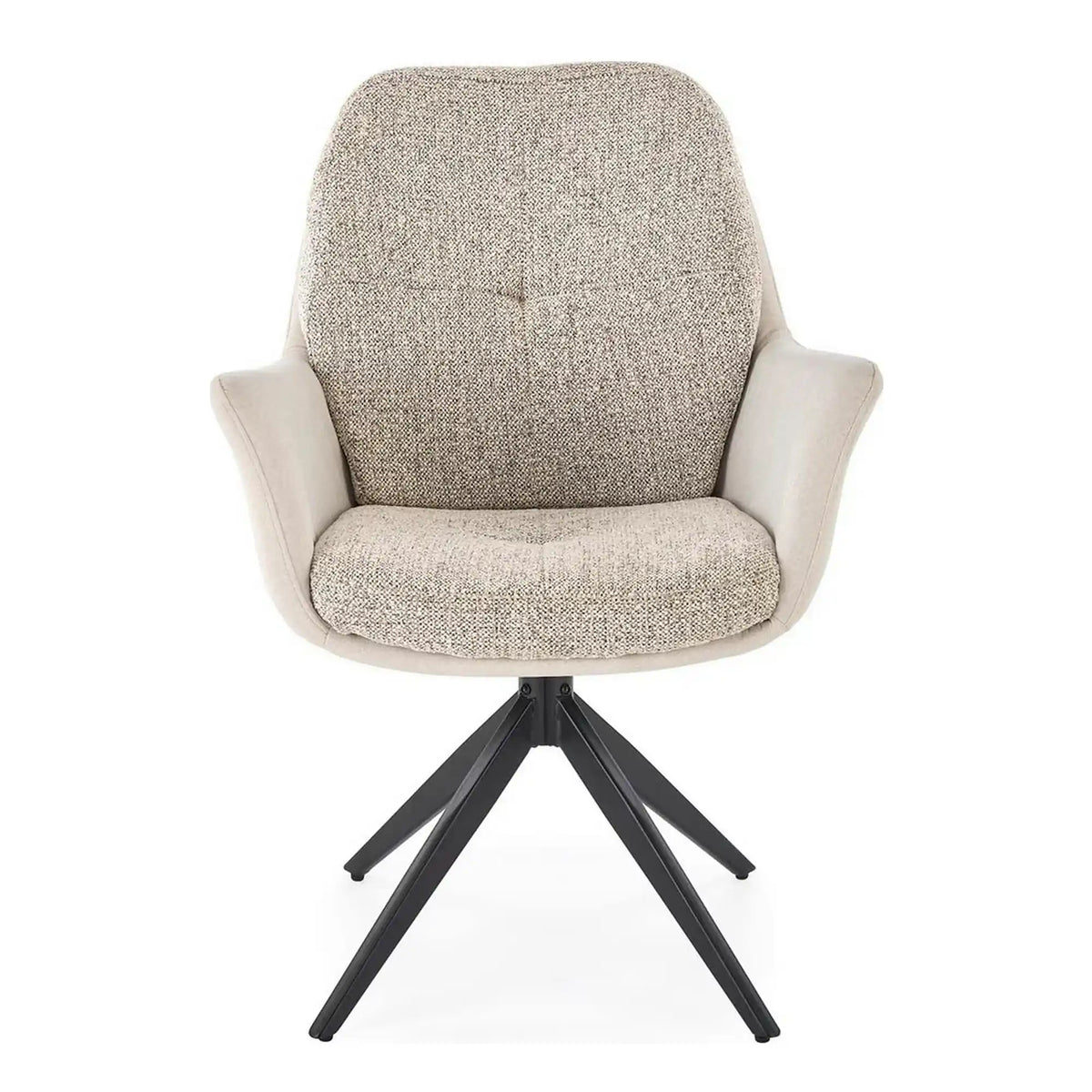 Scaun K591, gri deschis/negru, stofa clasica/otel, 65x73x94 cm