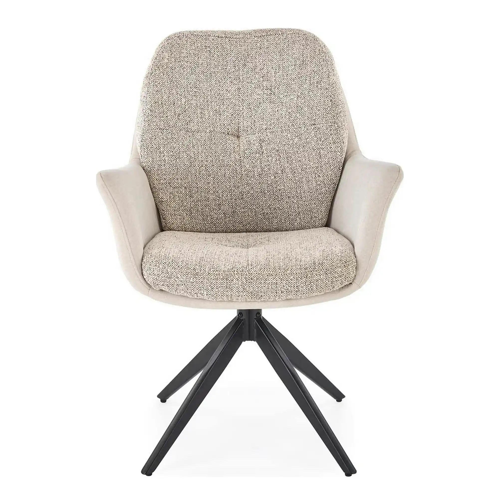 Scaun K591, gri deschis/negru, stofa clasica/otel, 65x73x94 cm