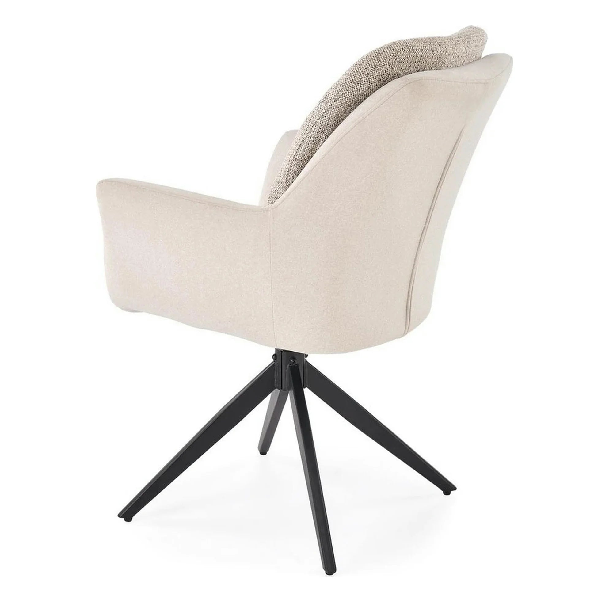 Scaun K591, gri deschis/negru, stofa clasica/otel, 65x73x94 cm