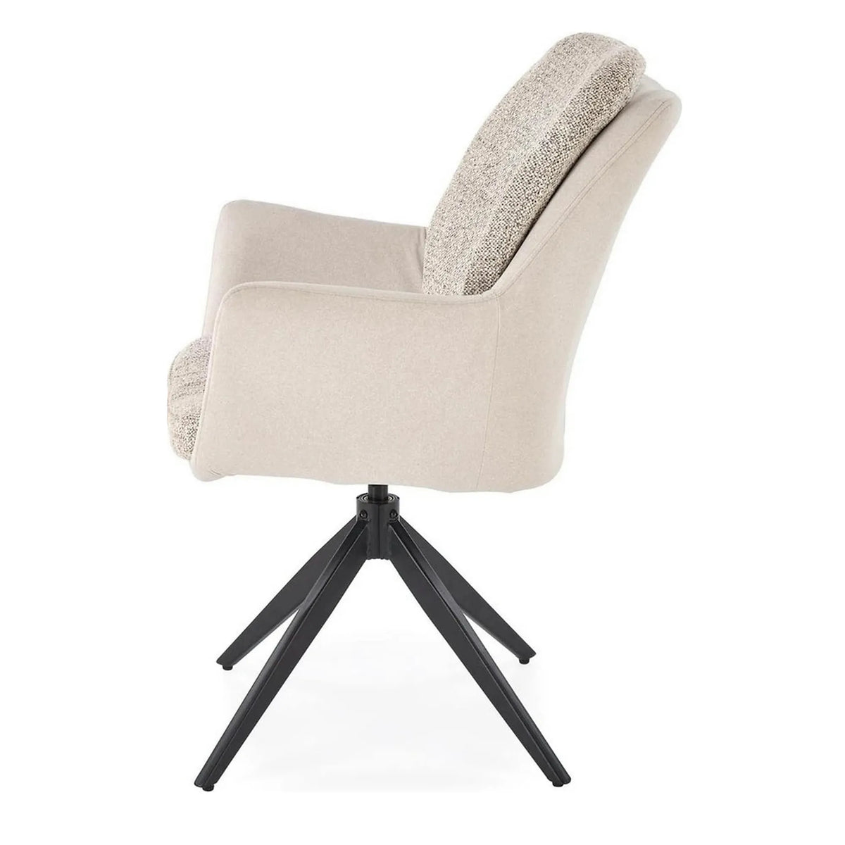 Scaun K591, gri deschis/negru, stofa clasica/otel, 65x73x94 cm