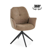 Scaun K591, maro/negru, stofa clasica/otel, 65x73x94 cm