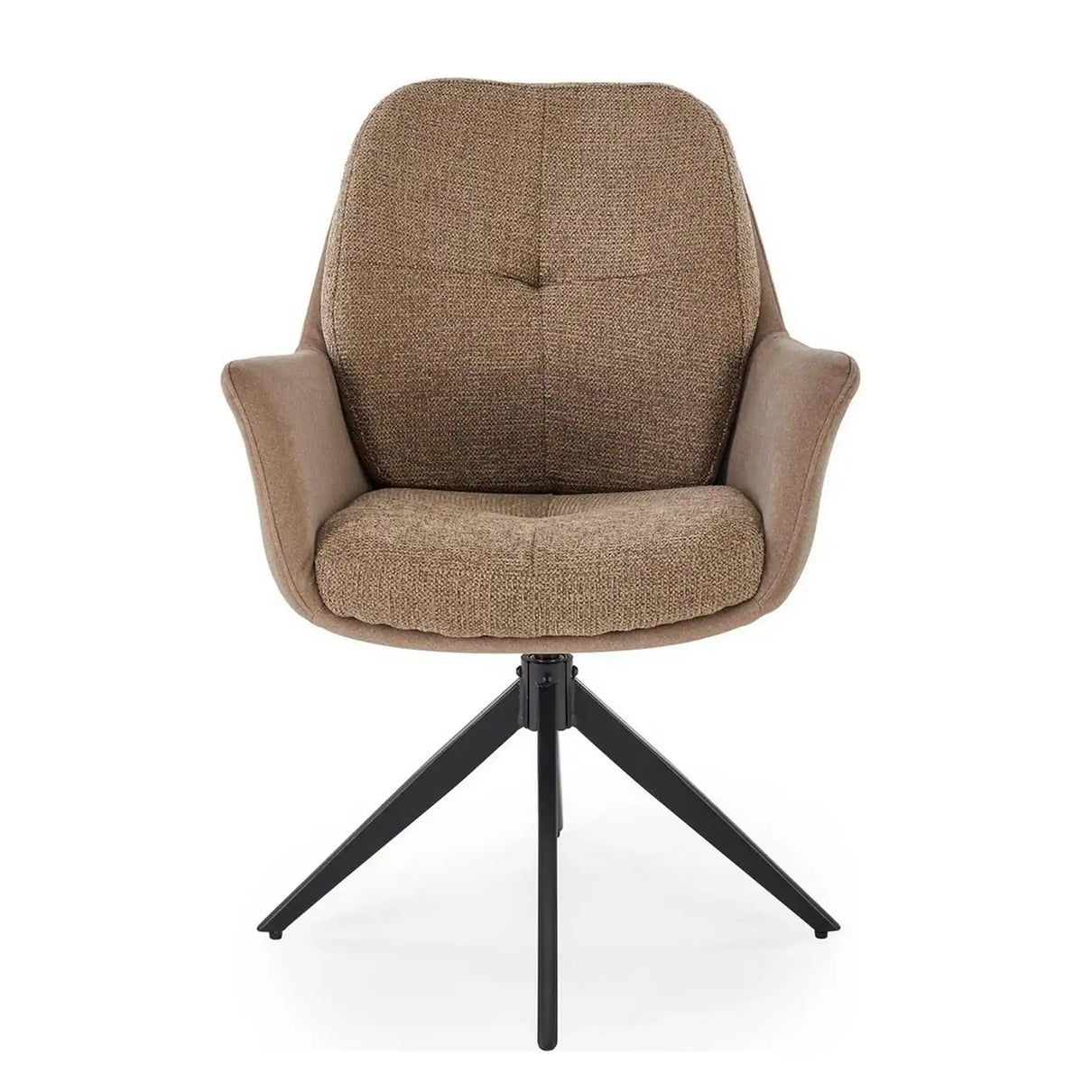 Scaun K591, maro/negru, stofa clasica/otel, 65x73x94 cm