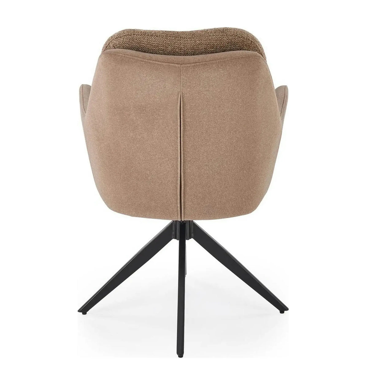 Scaun K591, maro/negru, stofa clasica/otel, 65x73x94 cm