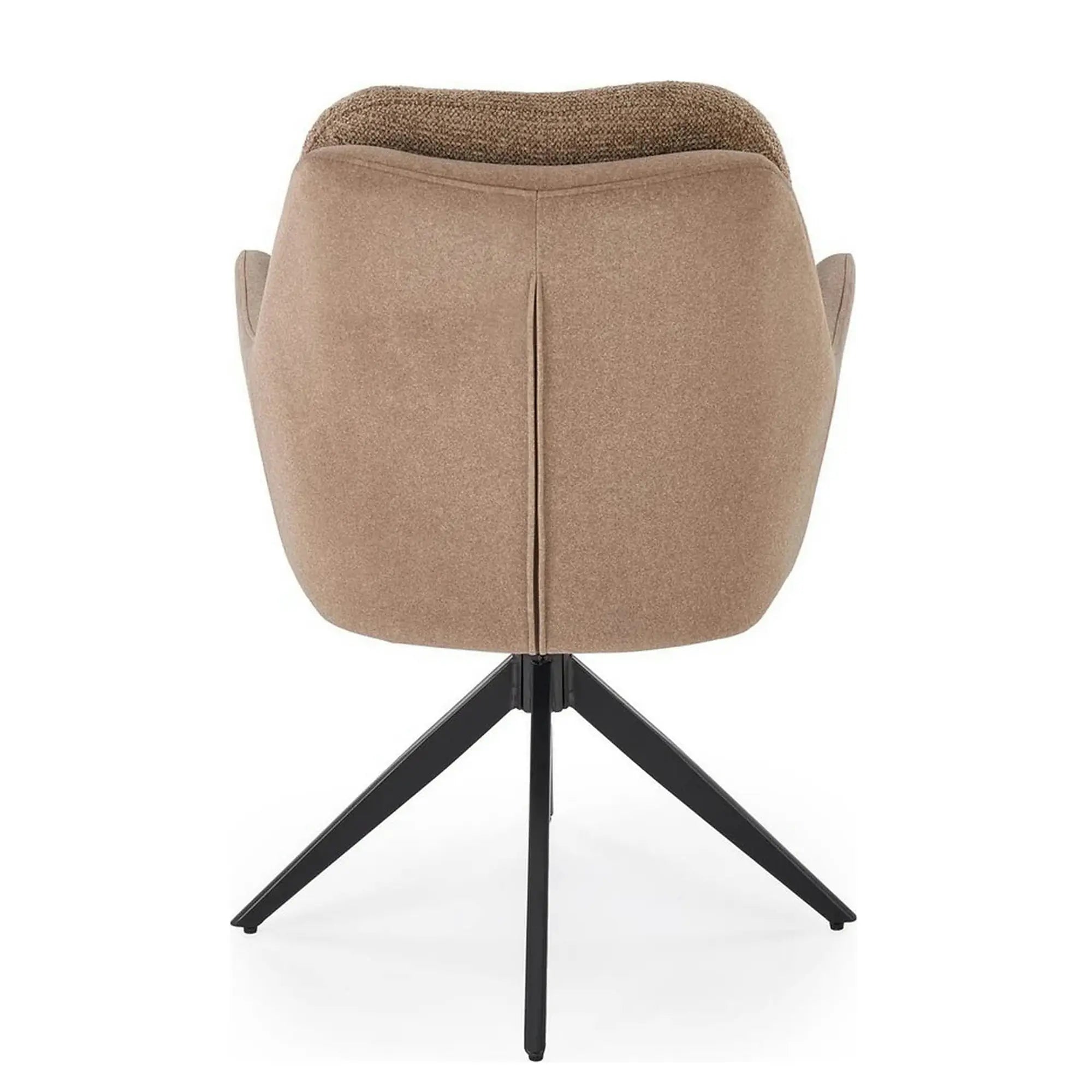 Scaun K591, maro/negru, stofa clasica/otel, 65x73x94 cm