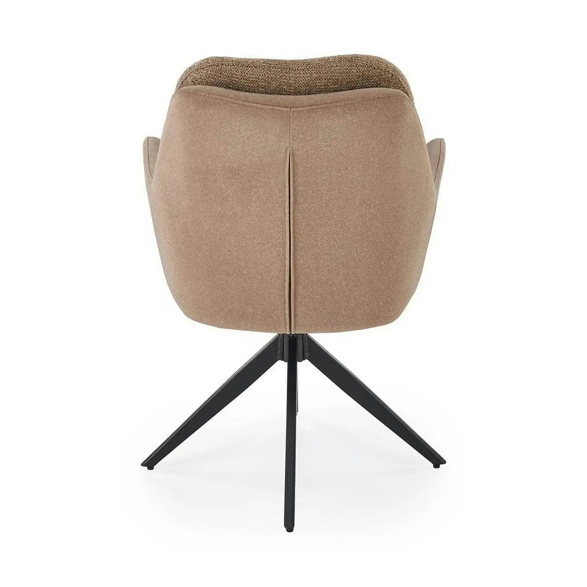 Scaun K591, maro/negru, stofa clasica/otel, 65x73x94 cm