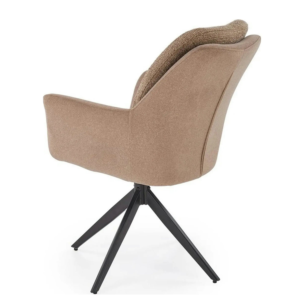 Scaun K591, maro/negru, stofa clasica/otel, 65x73x94 cm