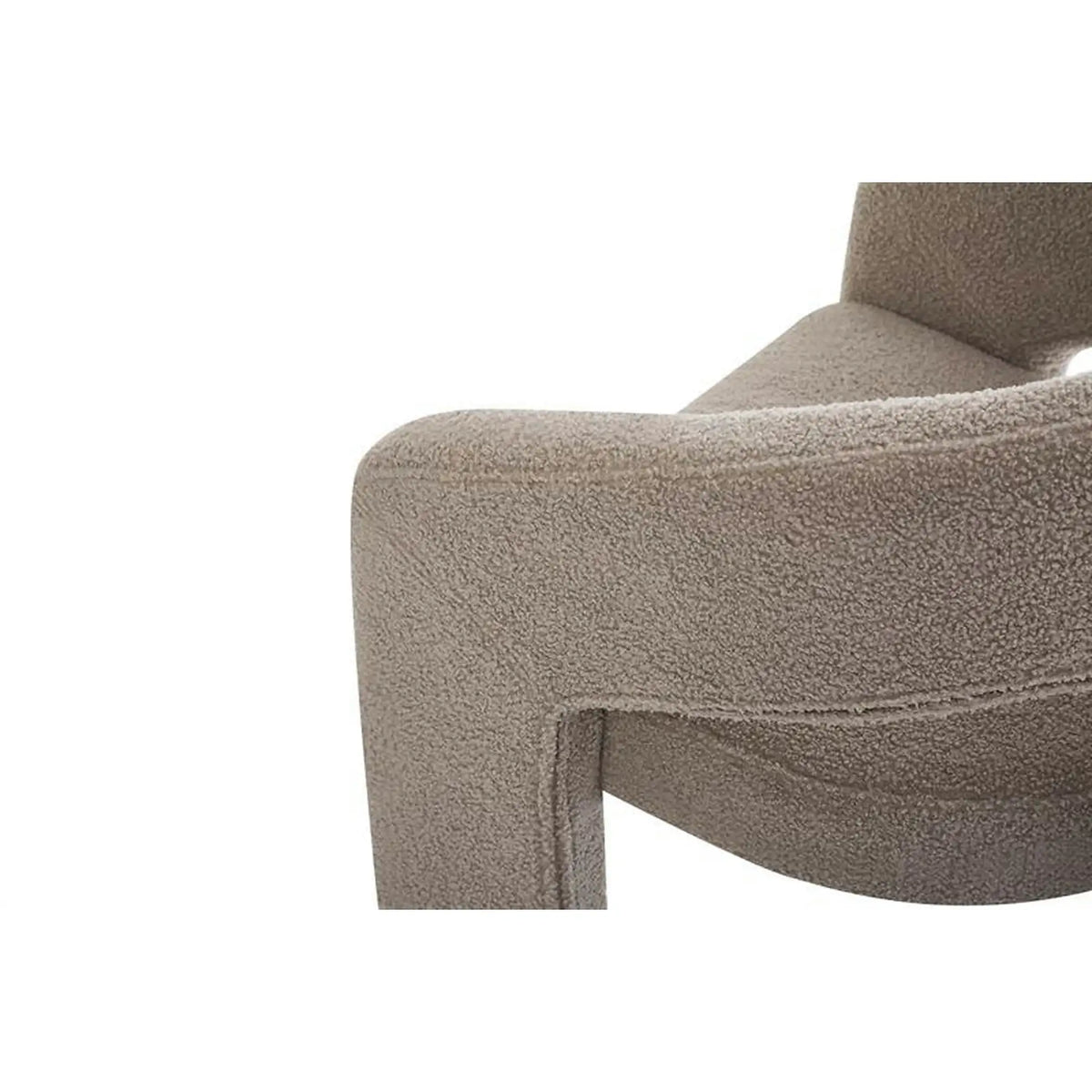 Scaun K612, stofa buclata bej, 56x54x76 cm