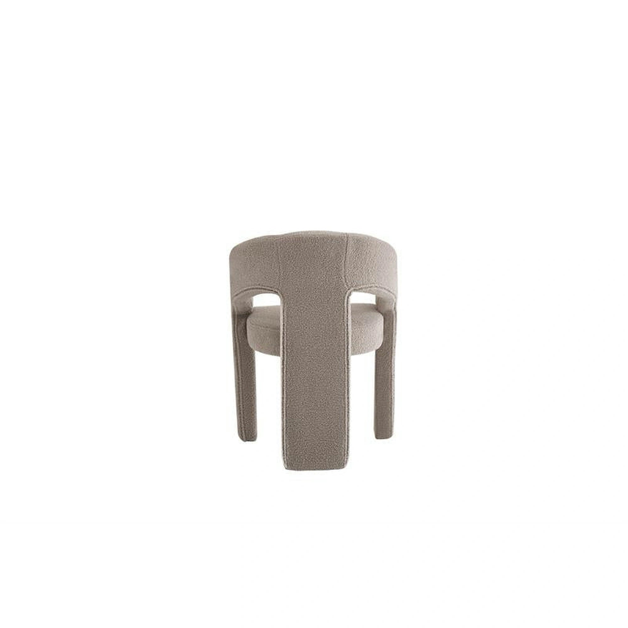 Scaun K612, stofa buclata bej, 56x54x76 cm