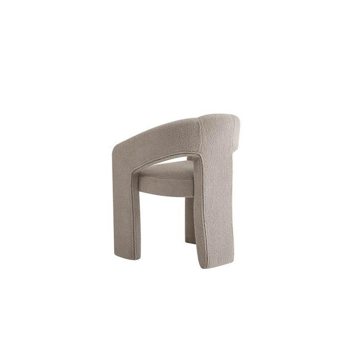 Scaun K612, stofa buclata bej, 56x54x76 cm