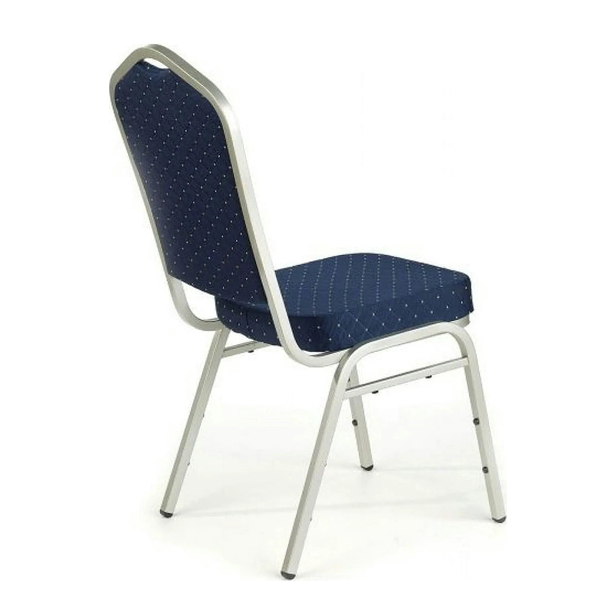Scaun K66-S, albastru/argintiu, stofa clasica/metal, 45X48X93 CM