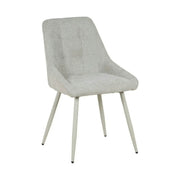 Scaun KENT, grej/gri deschis, stofa clasica/metal, 50x60x84 cm