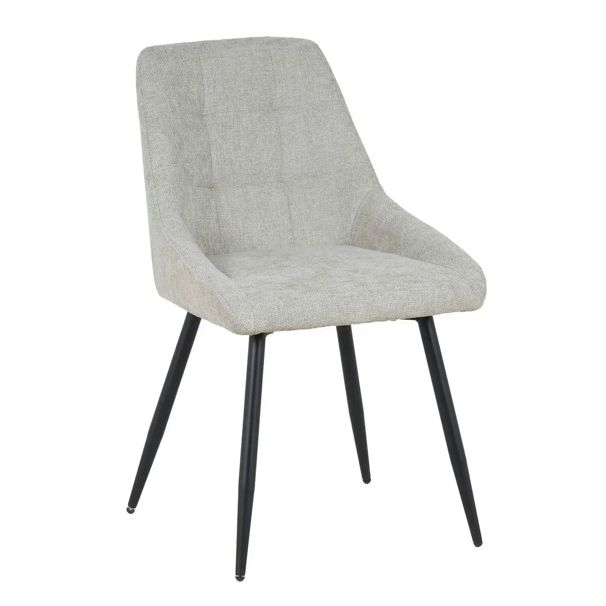 Scaun KENT, grej/negru, stofa clasica/metal, 50x60x84 cm