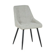 Scaun KENT, grej/negru, stofa clasica/metal, 50x60x84 cm