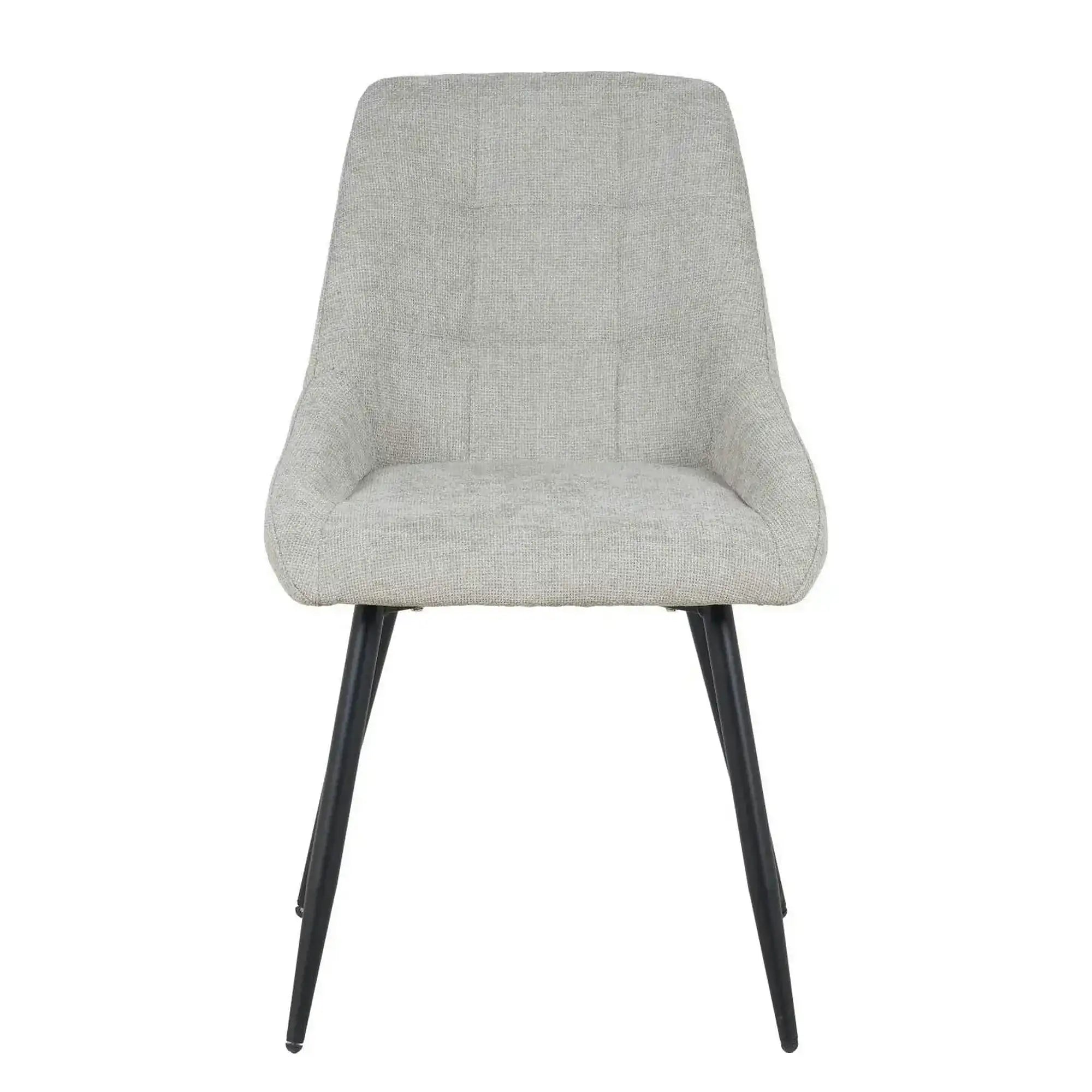 Scaun KENT, grej/negru, stofa clasica/metal, 50x60x84 cm