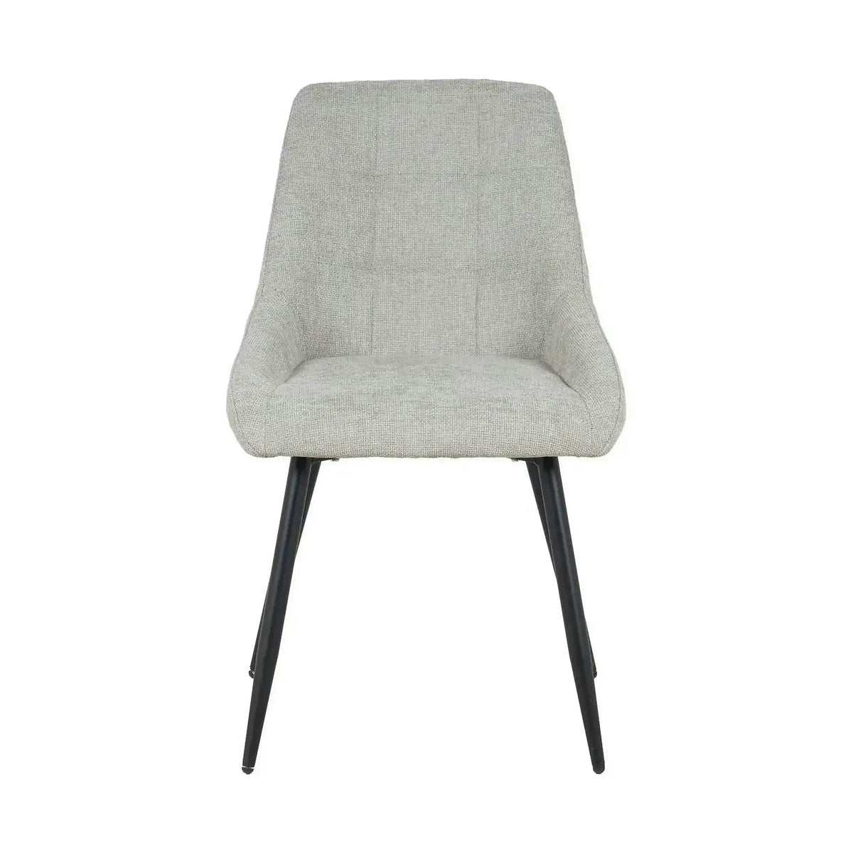 Scaun KENT, grej/negru, stofa clasica/metal, 50x60x84 cm