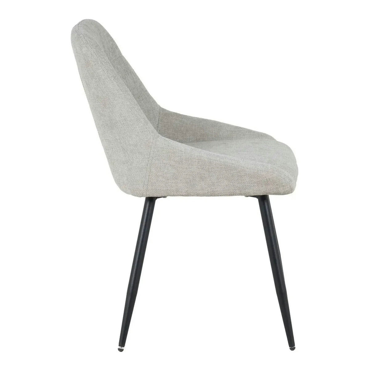 Scaun KENT, grej/negru, stofa clasica/metal, 50x60x84 cm