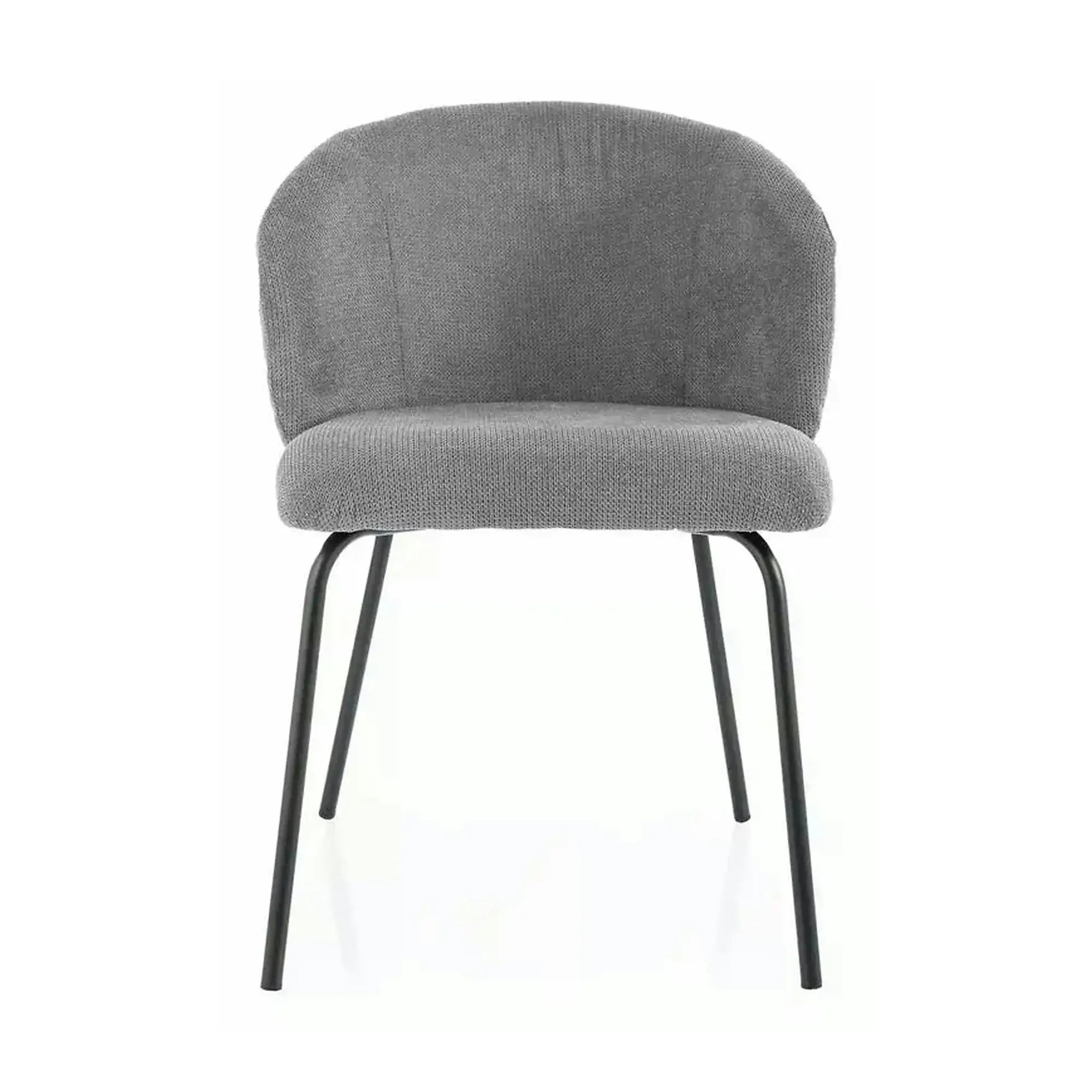 Scaun KEVIN, gri/negru, stofa clasica/metal, 57x44x79 cm