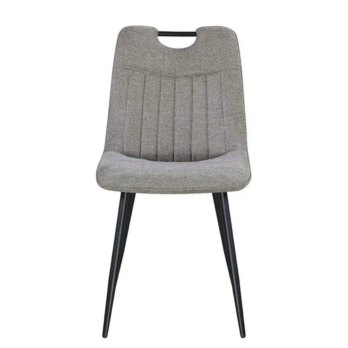 Scaun KIP, grej/negru, stofa clasica/metal, 45x59x89 cm