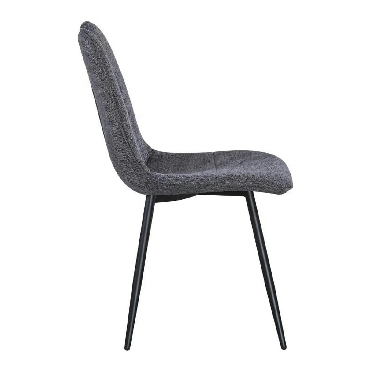 Scaun KIP, gri/negru, stofa clasica/metal, 45x59x89 cm