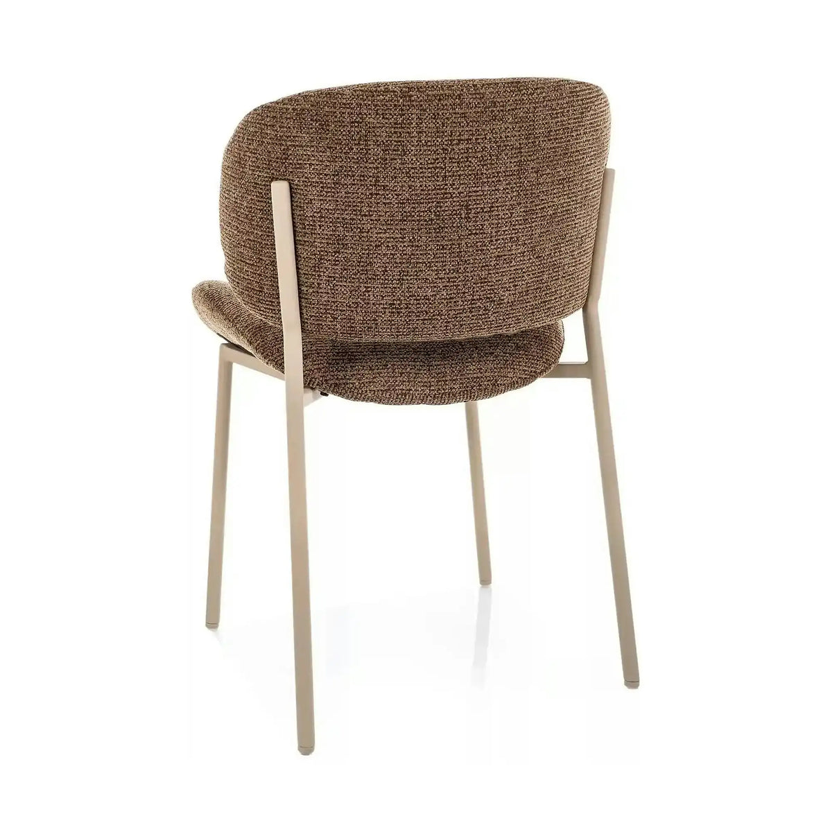 Scaun KISO, cappuccino/cașmir, stofă/metal, 59x46x81 cm