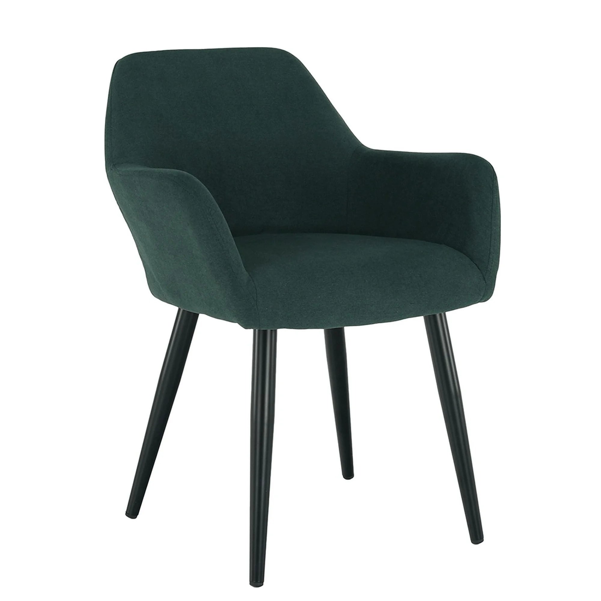 Scaun LACEY, verde/negru, stofa clasica/metal, 55x61x81 cm