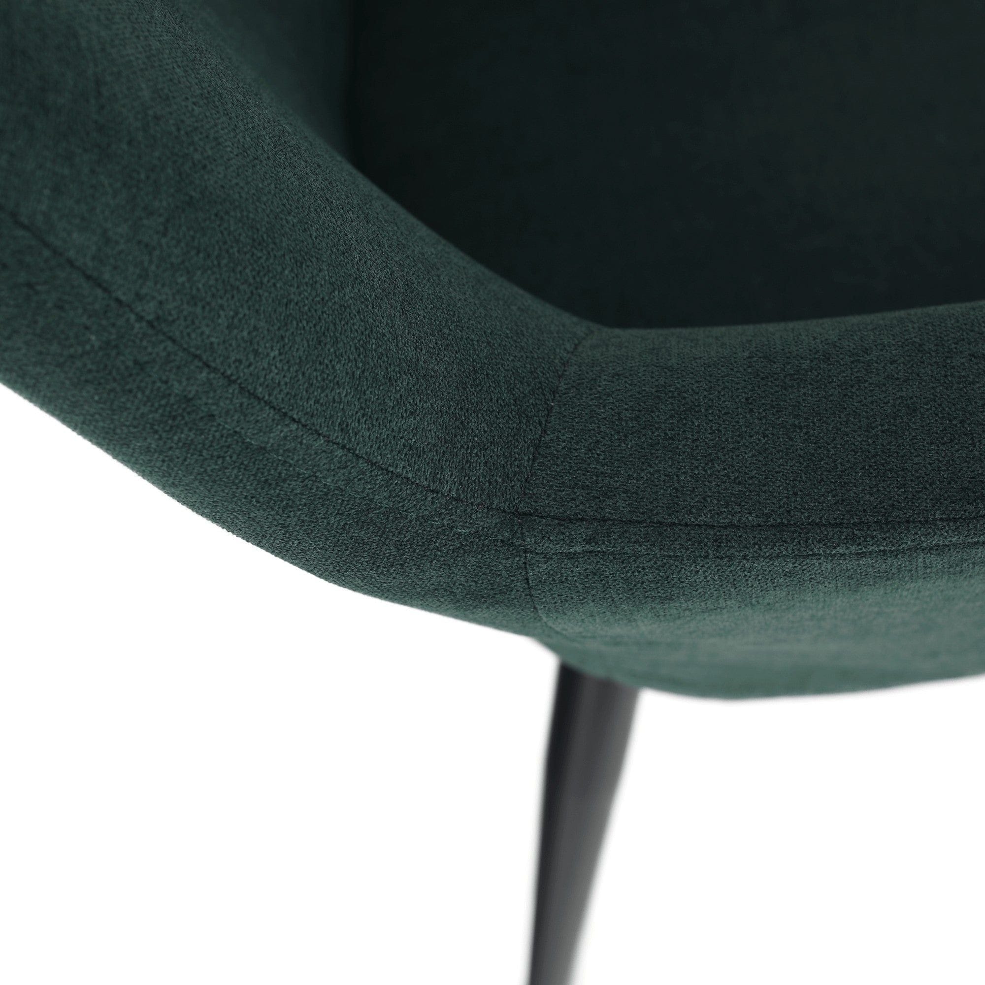 Scaun LACEY, verde/negru, stofa clasica/metal, 55x61x81 cm