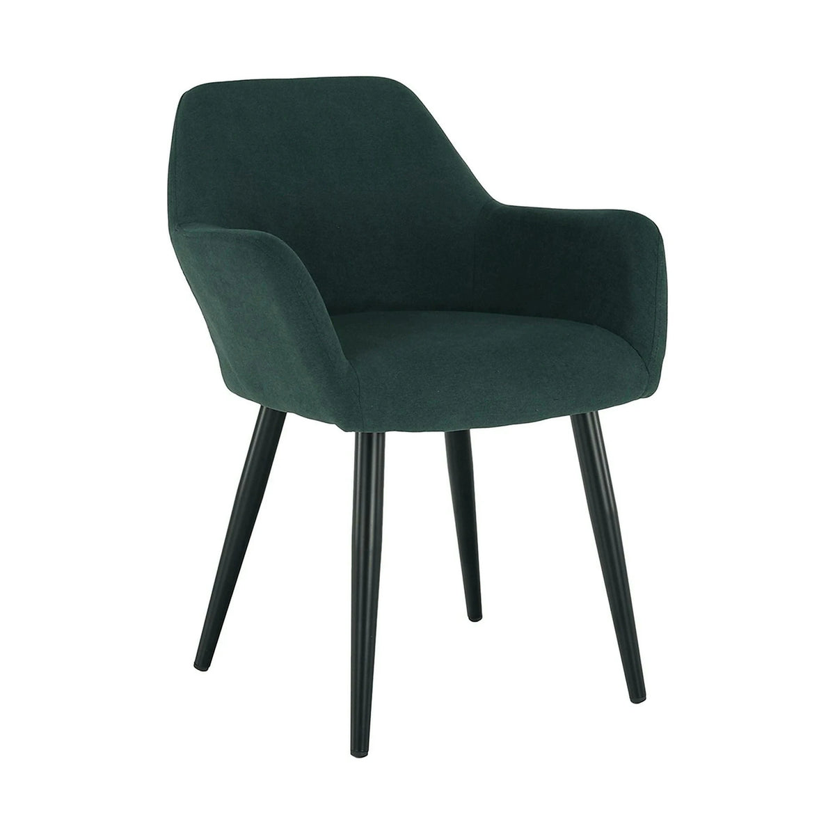 Scaun LACEY, verde/negru, stofa clasica/metal, 55x61x81 cm