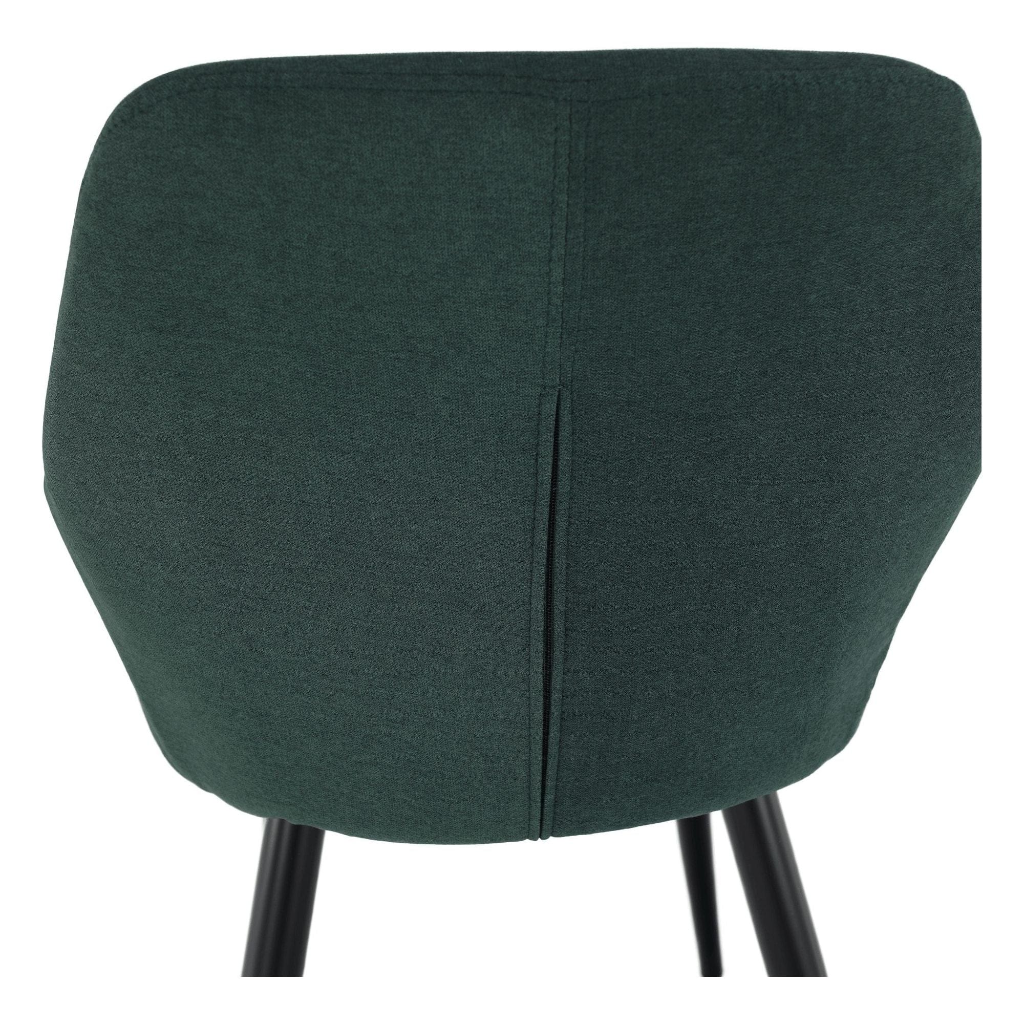 Scaun LACEY, verde/negru, stofa clasica/metal, 55x61x81 cm