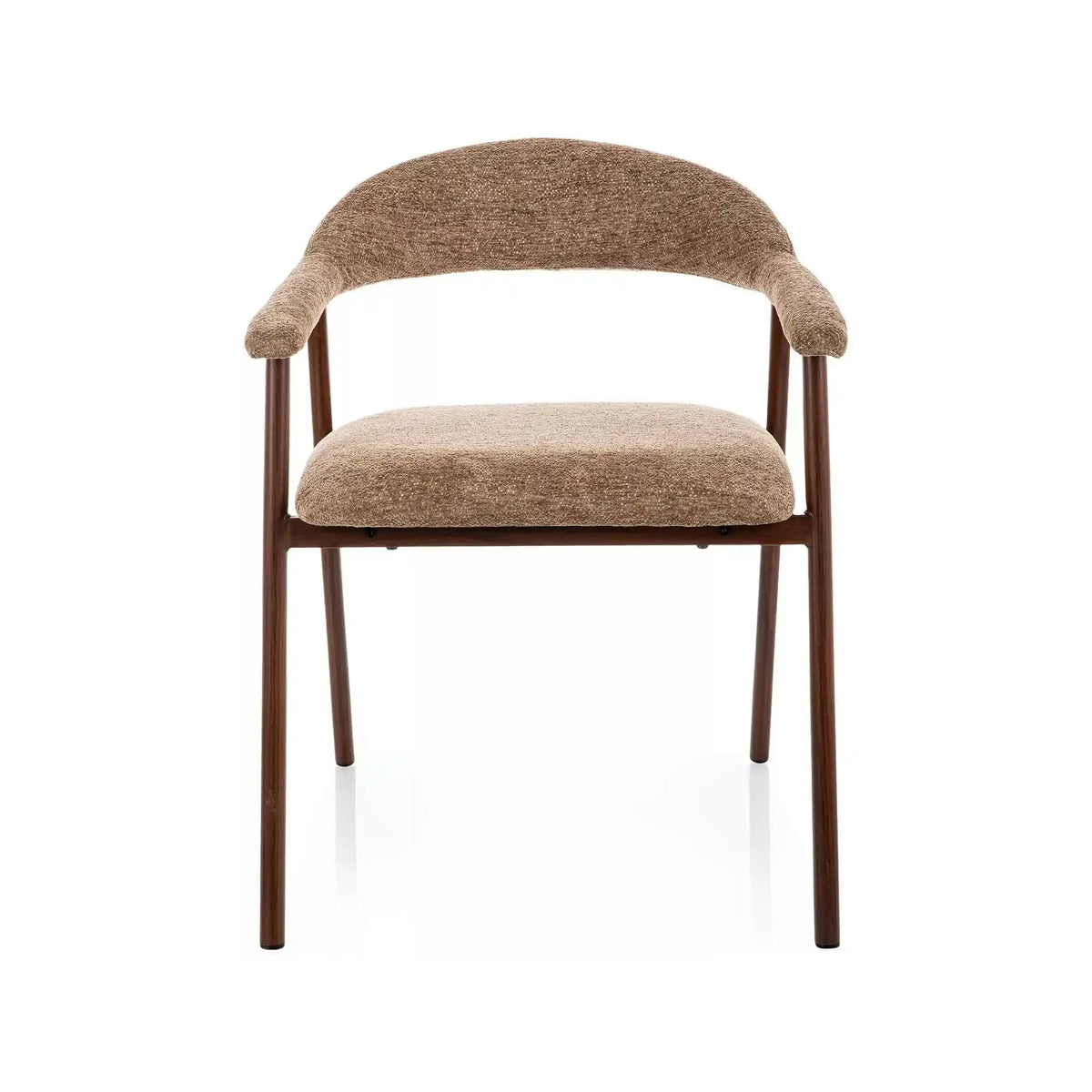 Scaun LAGOS D, latte/nuc, stofă/metal, 57x47x76 cm