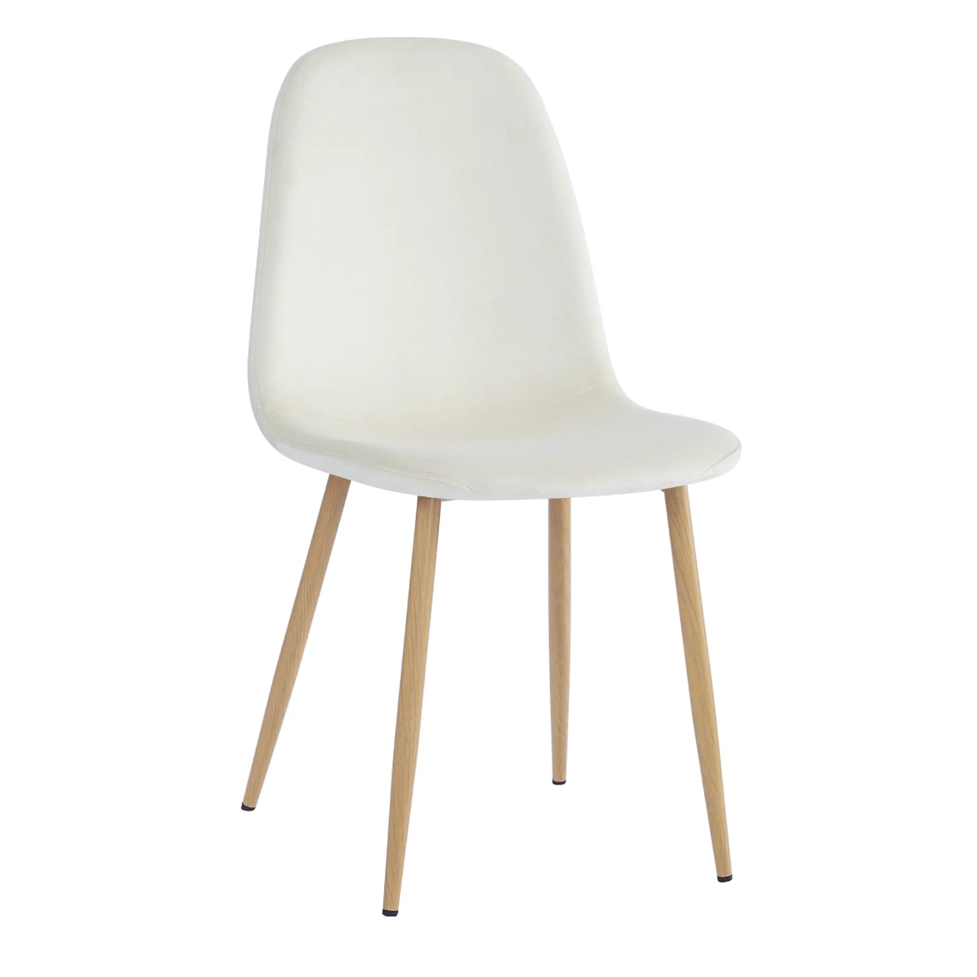 Scaun LEGA NEW, bej/fag, stofa/metal, 45x56x85 cm