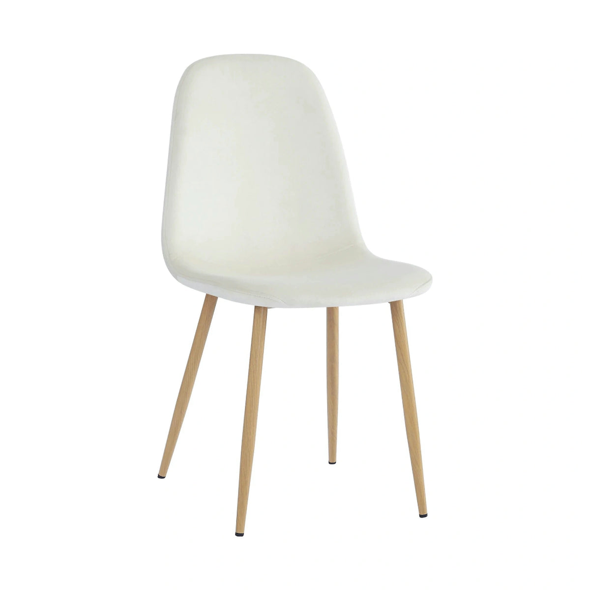 Scaun LEGA NEW, bej/fag, stofa/metal, 45x56x85 cm