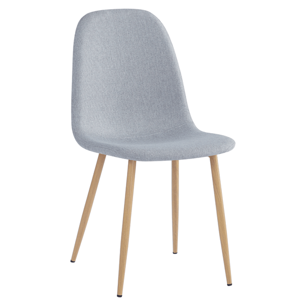 Scaun LEGA NEW, gri deschis/fag, stofa clasica/metal, 45x56x85 cm