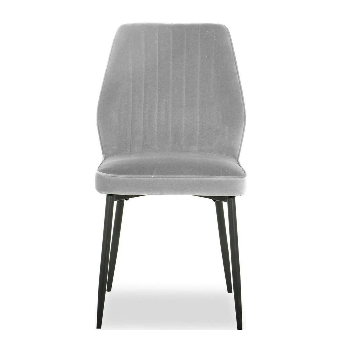 Scaun LEX, gri deschis/negru, stofa catifelata/metal, 47x60x89 cm