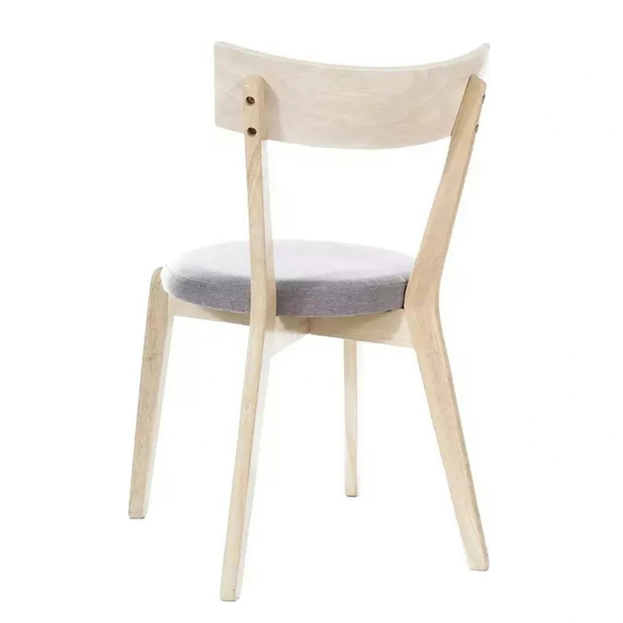 Scaun living Nelson, gri/stejar, stofa/lemn, 44X40X78 cm