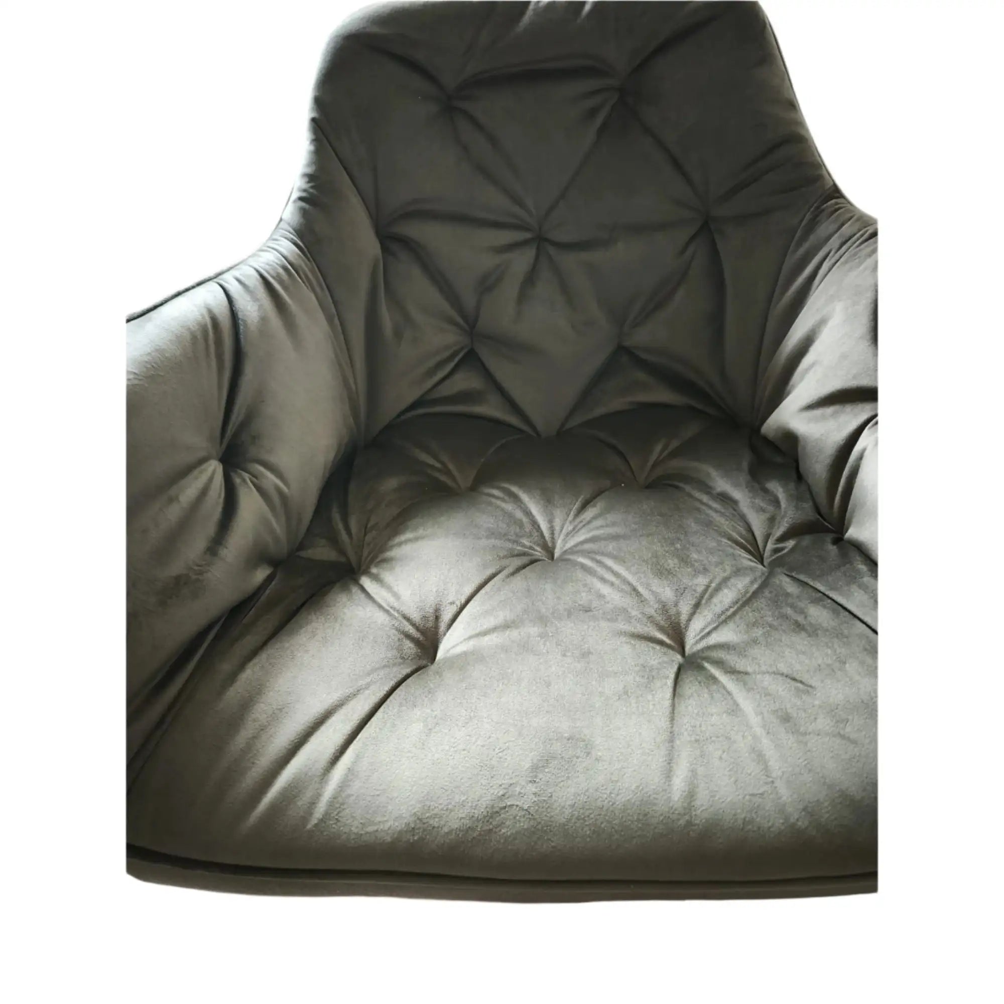 Scaun MANGO, verde maslin/negru, stofa catifelata/metal, 57x45x83 cm