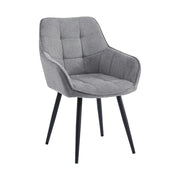 Scaun MARKEN, stofa clasica gri - Vardo 11, 59x62x86 cm