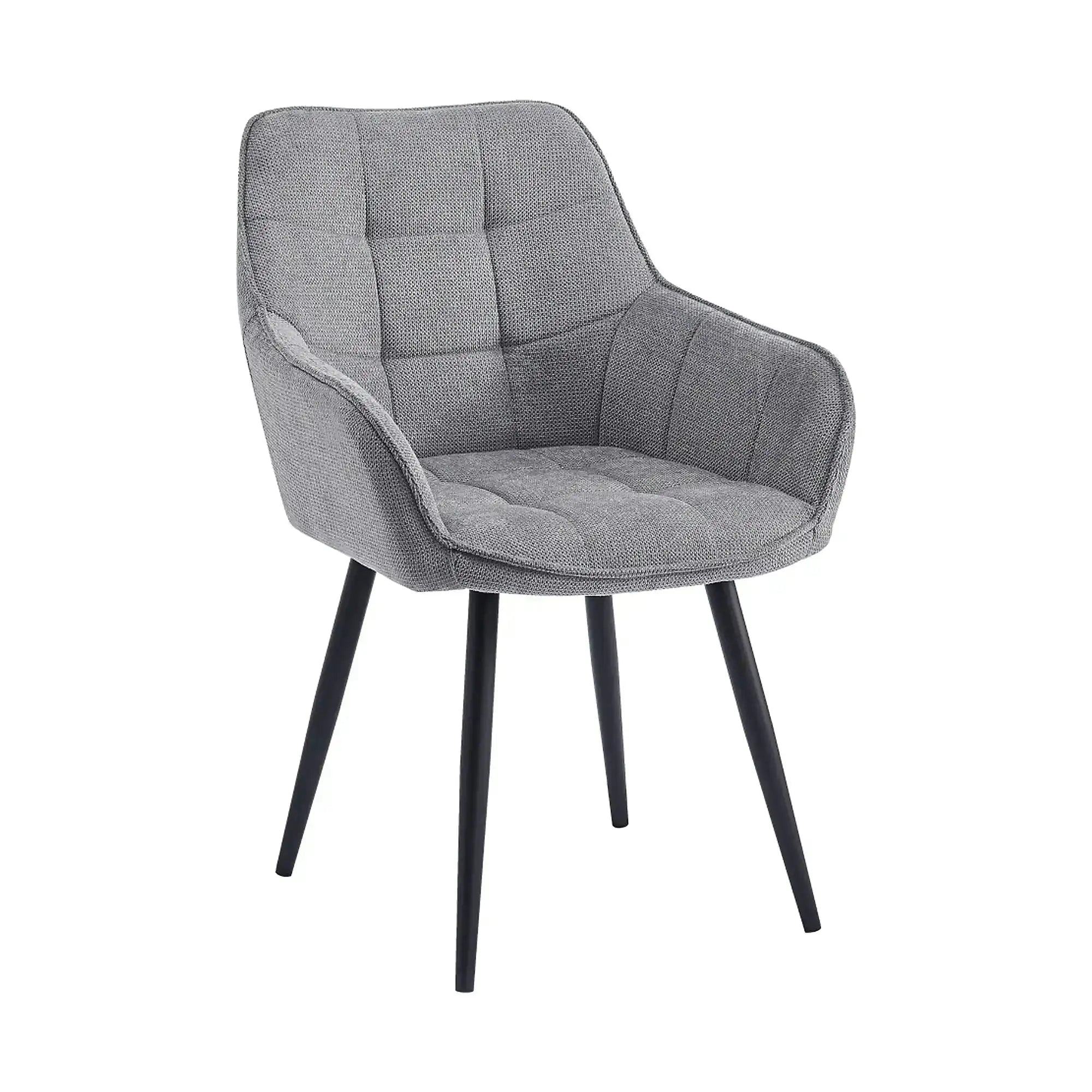 Scaun MARKEN, stofa clasica gri - Vardo 11, 59x62x86 cm