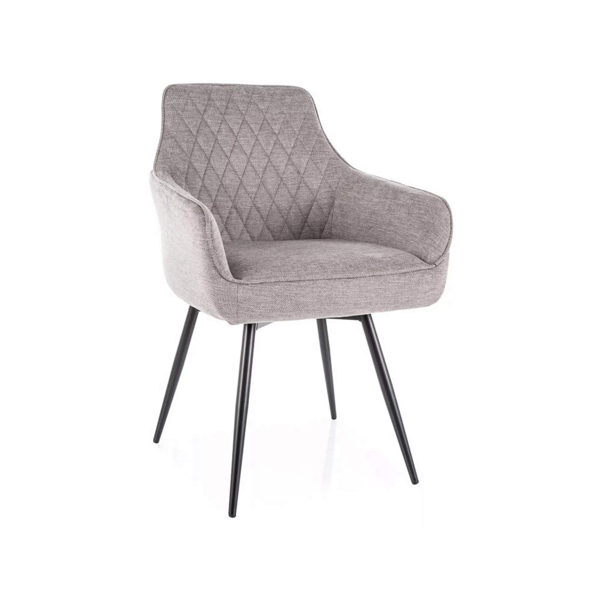 Scaun MARLO, gri deschis - Brego 07, stofa clasica/metal, 55x58x88 cm