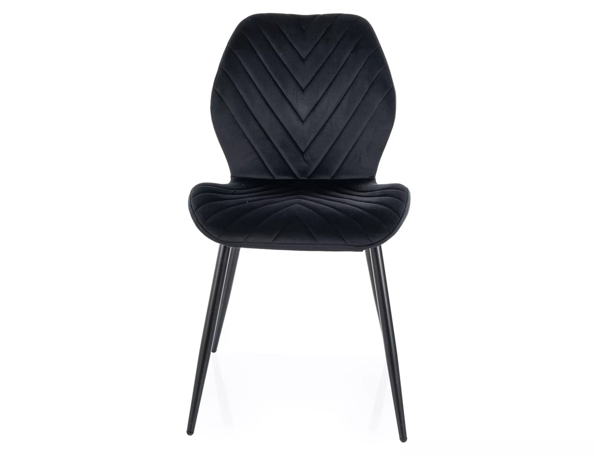 Scaun MIKE, negru - Bluvel 19/negru, stofa catifelata/metal, 48x41x86 cm