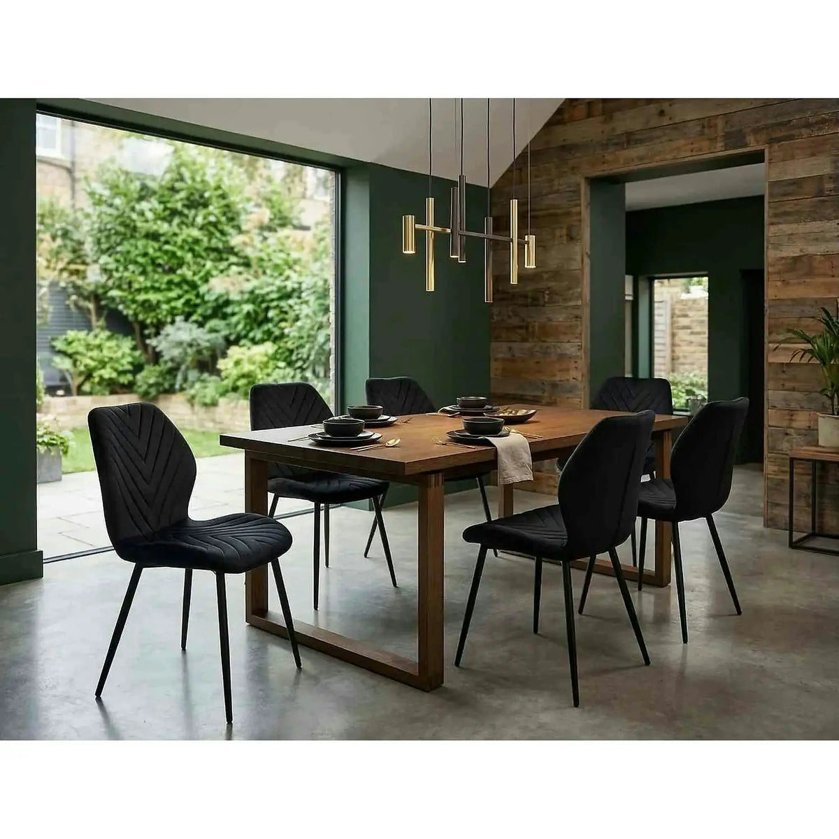 Scaun MIKE, negru - Bluvel 19/negru, stofa catifelata/metal, 48x56x86 cm