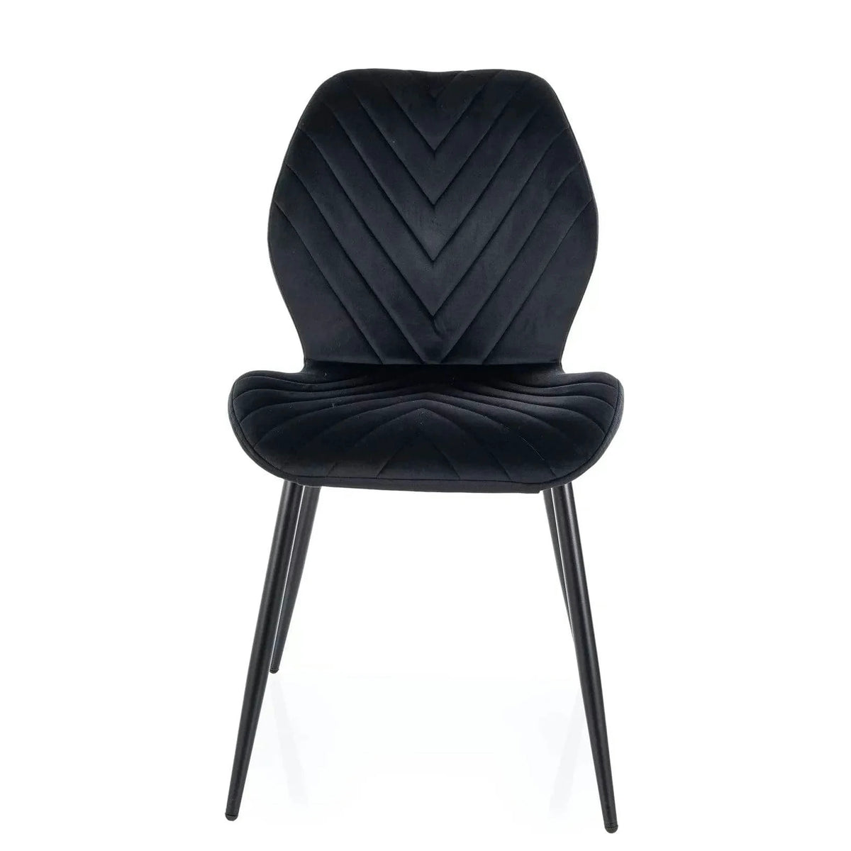Scaun MIKE, negru - Bluvel 19/negru, stofa catifelata/metal, 48x56x86 cm
