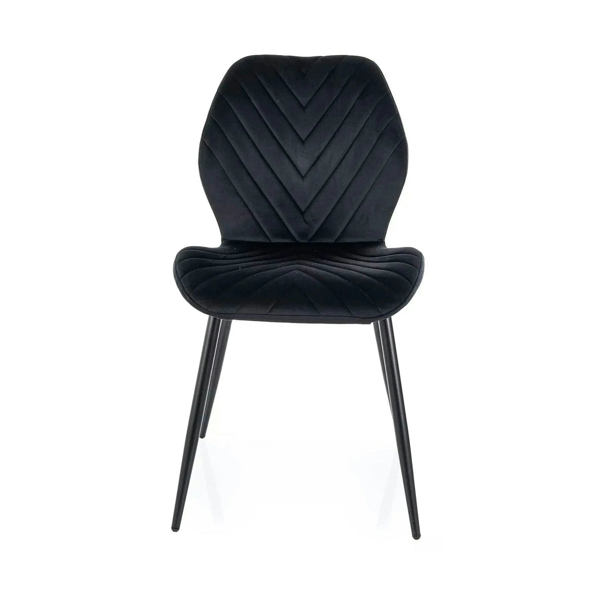 Scaun MIKE, negru - Bluvel 19/negru, stofa catifelata/metal, 48x56x86 cm