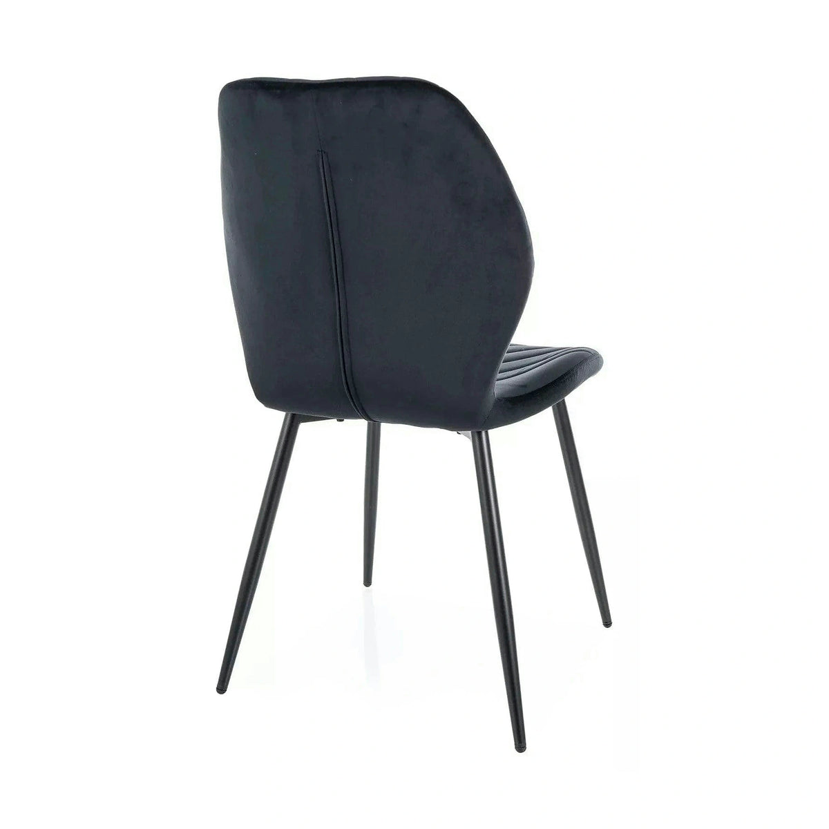 Scaun MIKE, negru - Bluvel 19/negru, stofa catifelata/metal, 48x56x86 cm