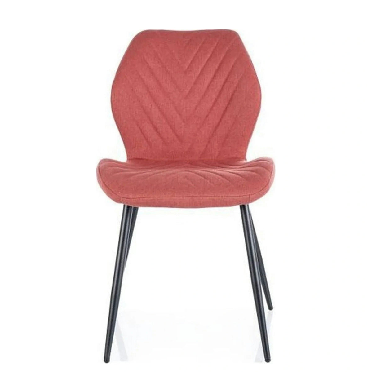 Scaun MIKE, roz/negru, stofa clasica/metal, 48x41x86 cm