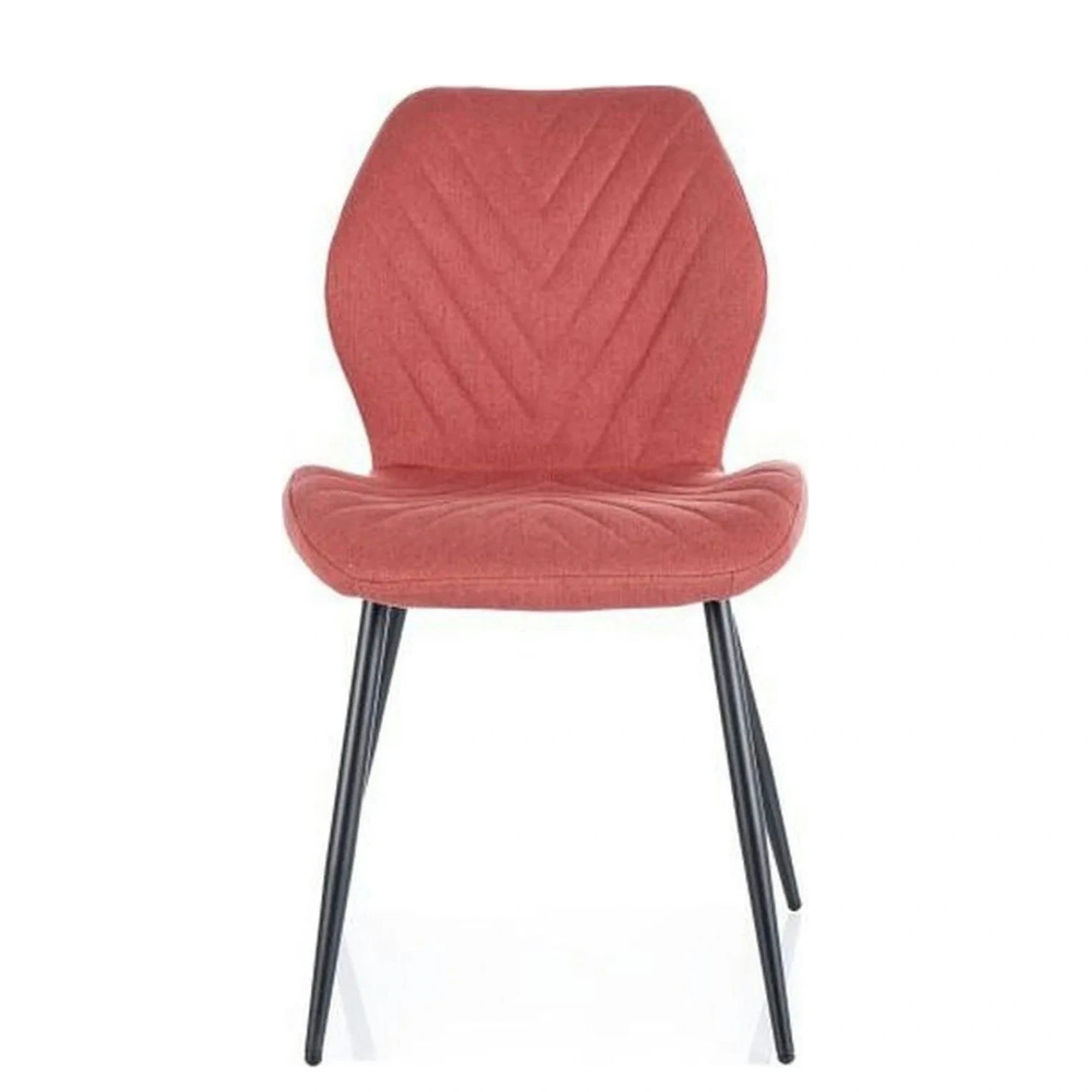 Scaun MIKE, roz/negru, stofa clasica/metal, 48x41x86 cm